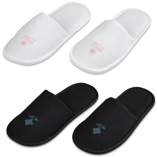 Serendipio Be Our Guest Linen Slippers