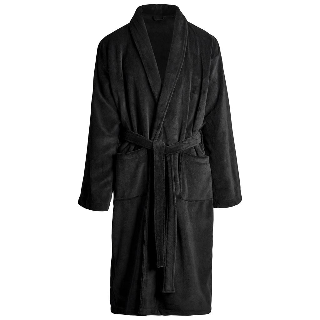 Serendipio Langham Mens Coral Fleece Bathrobe - Image 2