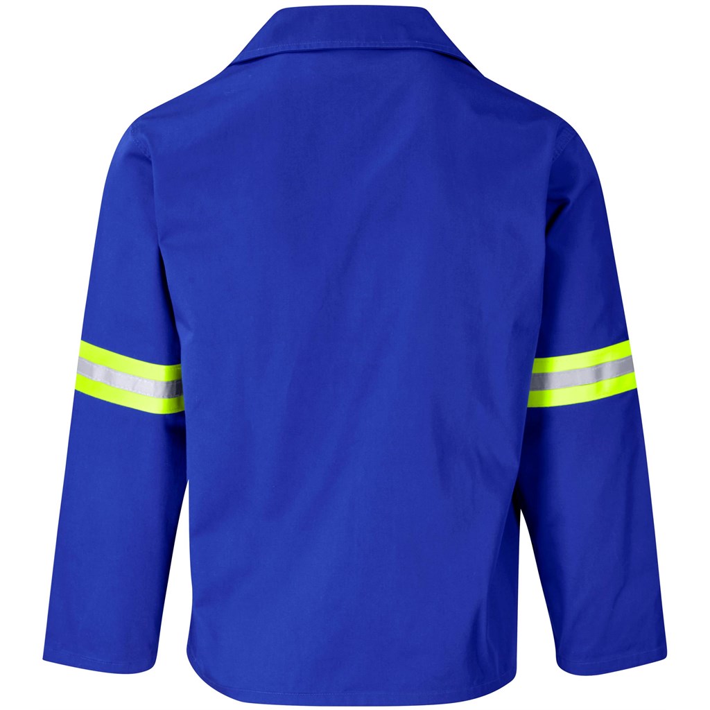 Site Premium Polycotton Jacket - Reflective Arms - Yellow Tape - Image 2