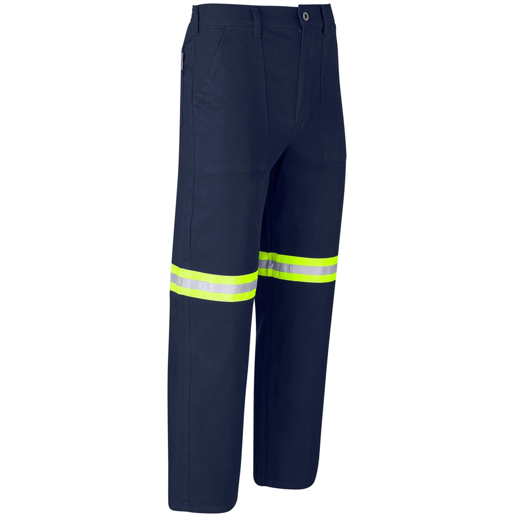 Artisan Premium 100% Cotton Pants - Reflective Legs - Yellow Tape - Image 2