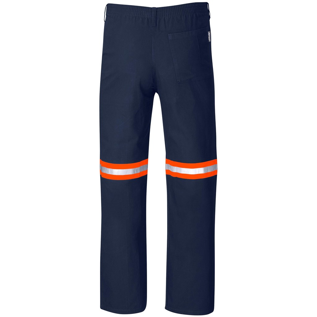 Artisan Premium 100% Cotton Pants - Reflective Legs - Orange Tape - Image 2